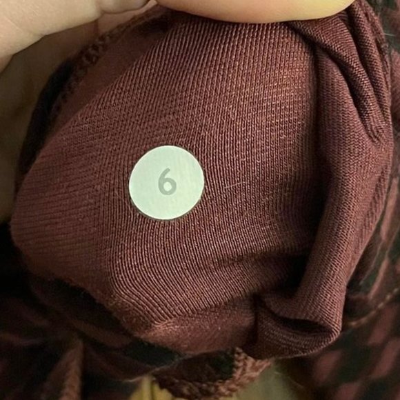 Lululemon Wunder Under Pant (Hi-Rise) Shifted Horizon Red Grape Black sz6 - Picture 4 of 4